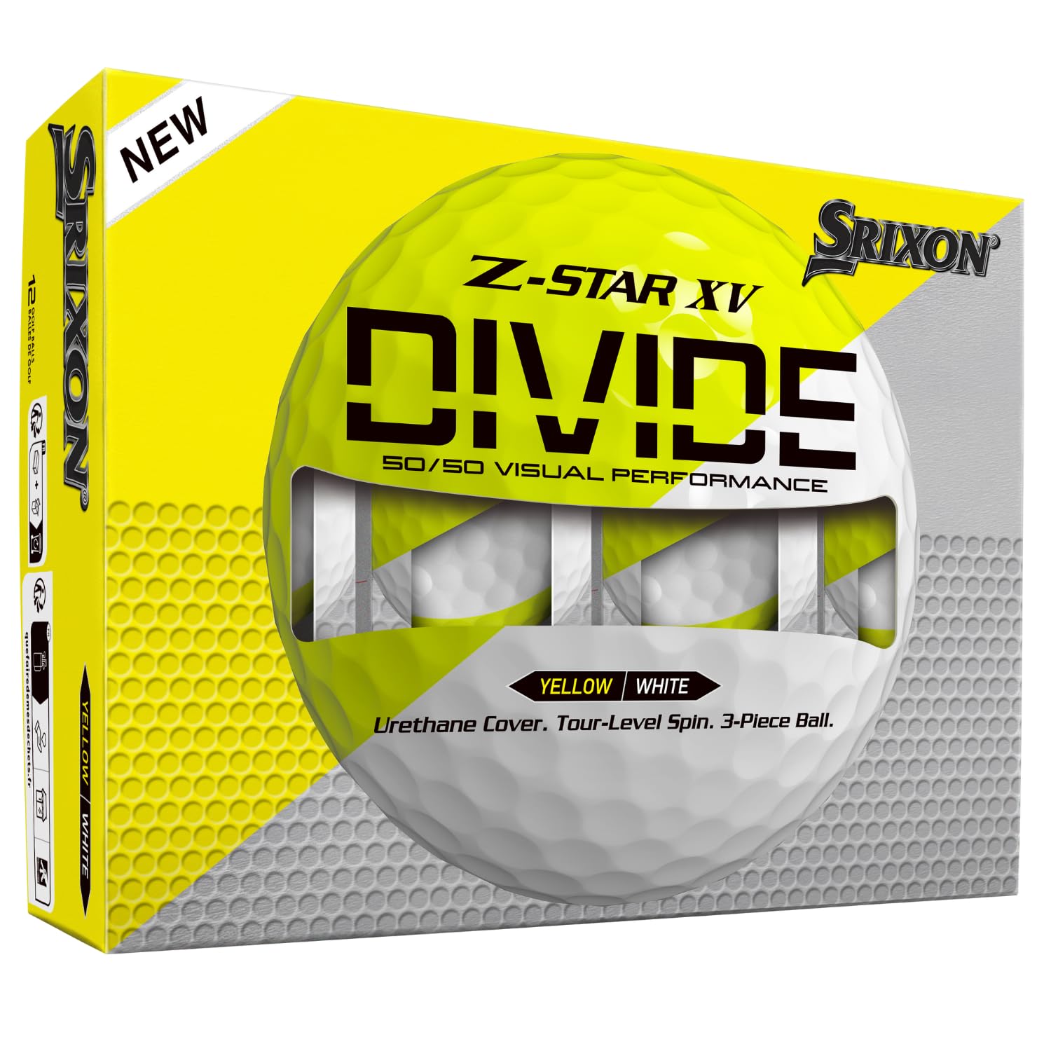 Srixon Z-Star XV Divide Golf Balls, Z-Star 9, Standard Balls